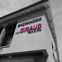 Enseigne – Maçonnerie Giraud – Atelier graphic Saint Martin en Haut